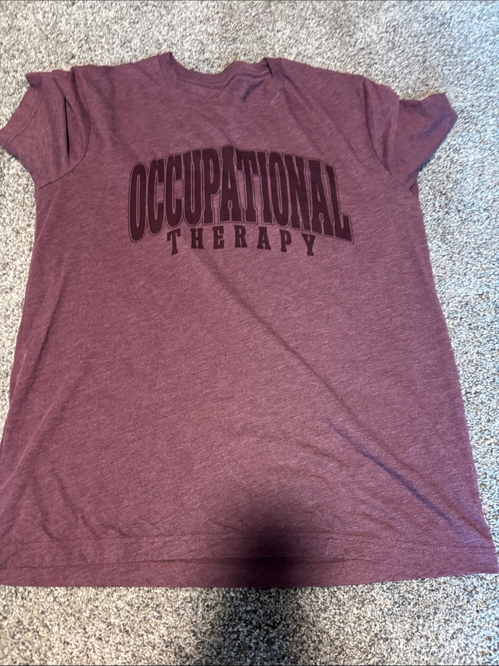 Bella Canvas Plum 'Occupational Therapy' Short Sleeve Tee